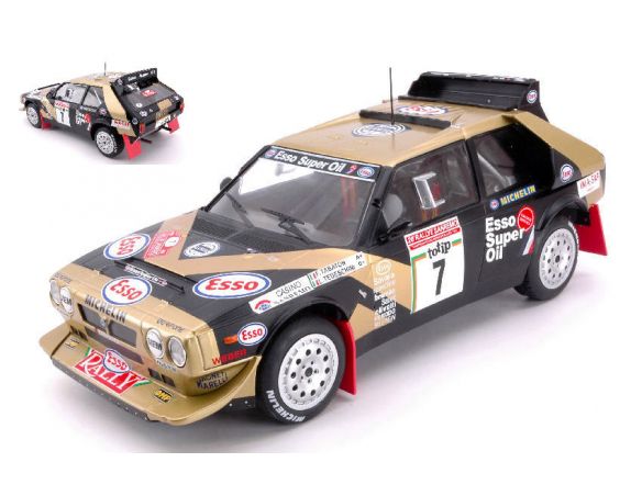 Triple 9 T9-180215 LANCIA DELTA S4 N.7 RETIRED SANREMO 1986 F.TABATON-L.TEDESCHINI 1:18 Modellino