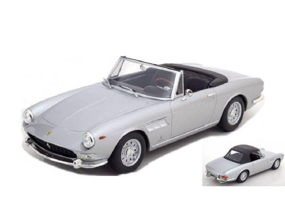 KK Scale KKDC180242 FERRARI 275 GTS PININFARINA SPYDER 1964 SILVER 1:18 Modellino