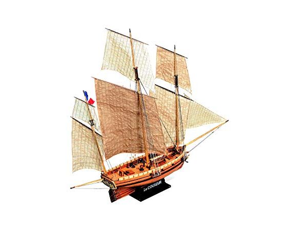 Mini Mamoli MV38 Le Coureur Lougre Francese 1:54 Kit Nave in Legno