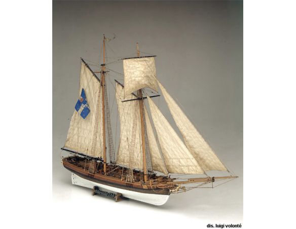 Mini Mamoli MV25 Marseille Goletta francese 1764 Kit nave 1:64