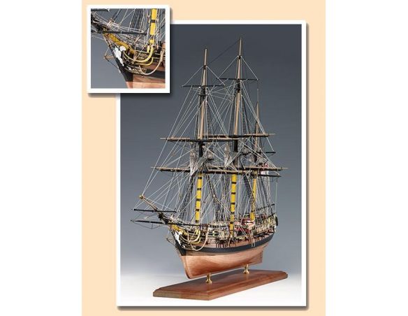 Amati 1300-05 H.M.S. Pegasus 1776 Kit Nave legno 1:64 Modellino