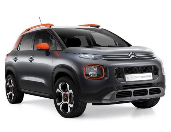 Norev NV155328 CITROEN C3 AIRCROSS 2017 GREY & WHITE ROOF & ORANGE DECO 1:43 Modellino