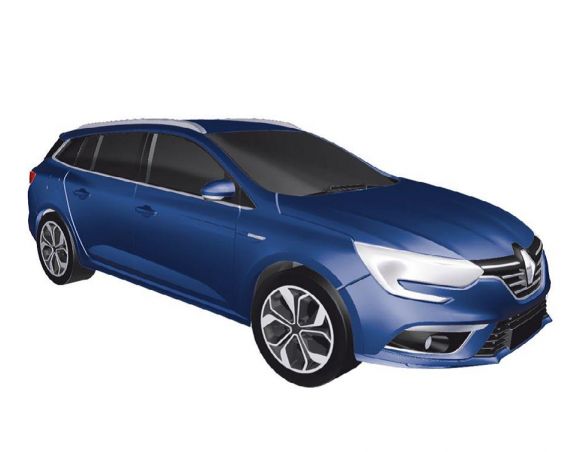 Norev NV517790 RENAULT MEGANE ESTATE 2016 COSMOS BLUE 1:43 Modellino