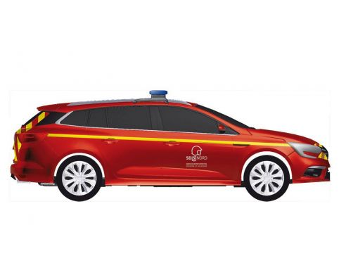 Norev NV517797 RENAULT MEGANE ESTATE 2016 POMPIERS 1:43 Modellino