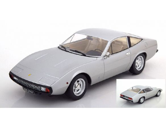 KK Scale KKDC180283 FERRARI 365 GTC4 1971 SILVER 1:18 Modellino
