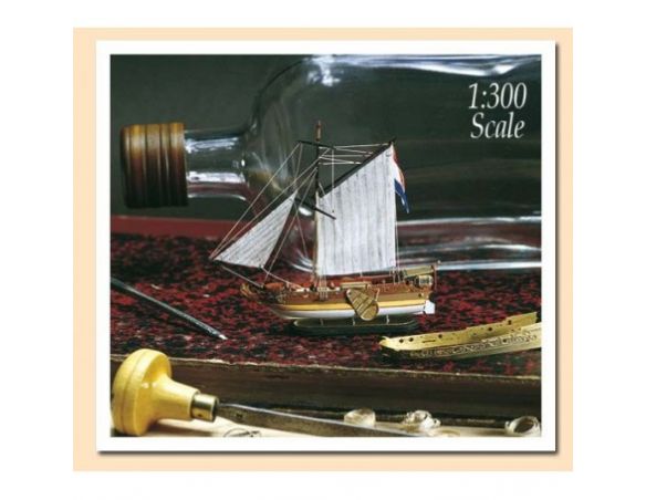 Amati 1350 Yatch Olandese 1678 in Bottiglia 1:300 Kit Nave in Legno