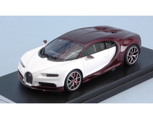 Looksmart LS459E BUGATTI CHIRON RED CARBON GLACIER 1:43 Modellino