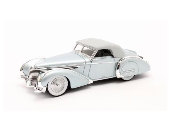 Matrix MX40408-022 DELAHAYE 145 V12 FRANAY CABRIOLET 48772-3 1946 CLOSED LIGHT BLUE 1:43 Modellino