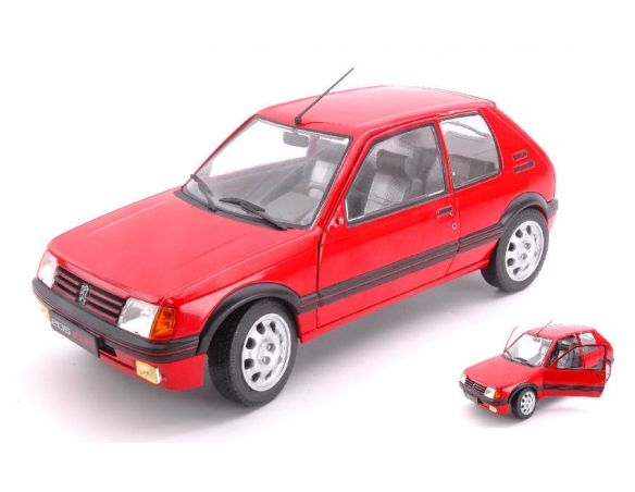 Solido SL1801702 PEUGEOT 205 GTI 1900 PHASE 1 RED 1:18 Modellino