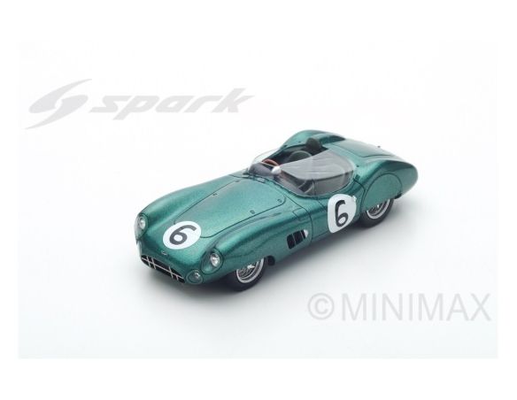 Spark Model S2439 ASTON MARTIN DBR1 N.6 2nd LM 1959 M.TRINTIGNANT-P.FRERE 1:43 Modellino