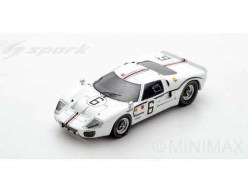 Spark Model S5186 FORD MK IIB N.6 ACCIDENT LM 1967 J.SCHLESSER-G.LIGIER 1:43 Modellino