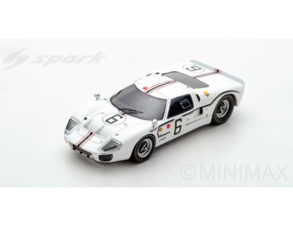 Spark Model S5186 FORD MK IIB N.6 ACCIDENT LM 1967 J.SCHLESSER-G.LIGIER 1:43 Modellino
