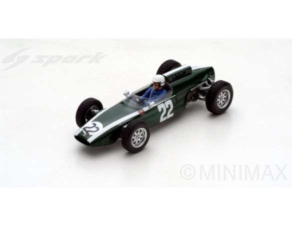 Spark Model S5292 COOPER T60 MARIO DE ARAUJO CABRAL 1963 N.22 DNF GERMAN GP 1:43 Modellino
