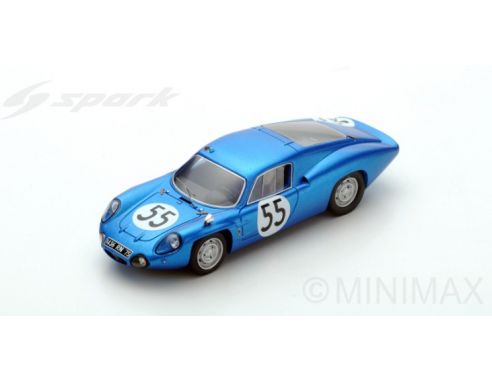 Spark Model S5489 ALPINE A110 N.55 DNF LM 1965 J.CHEINISSE-J.P.HANRIOUD 1:43 Modellino