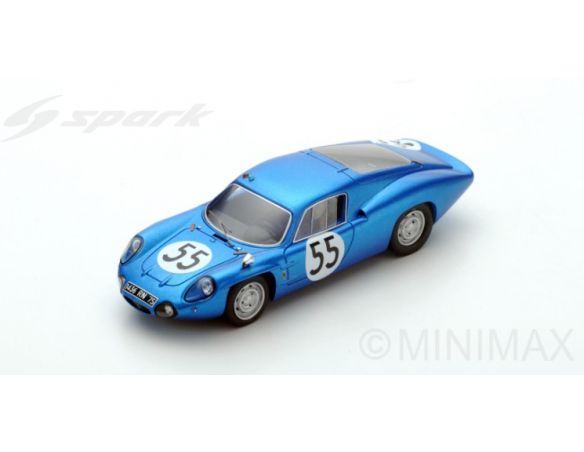 Spark Model S5489 ALPINE A110 N.55 DNF LM 1965 J.CHEINISSE-J.P.HANRIOUD 1:43 Modellino