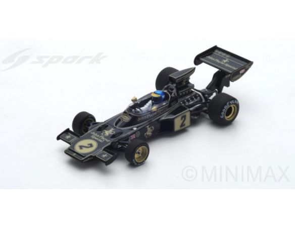 Spark Model S7128 LOTUS 72E R.PETERSON 1973 N.2 WINNER FRENCH GP 1:43 Modellino