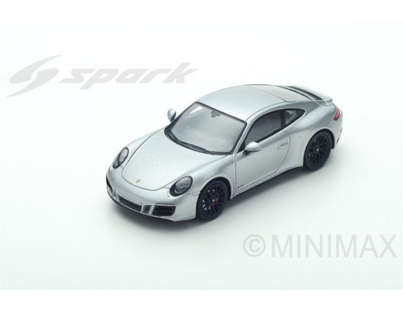 Spark Model S7621 PORSCHE 911 CARRERA 4 GTS 2017 SILVER 1:43 Modellino