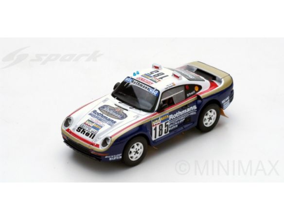 Spark Model S7814 PORSCHE 959 N.185 ABANDON PARIS-DAKAR 1985 J.ICKX-C.BRASSEUR 1:43 Modellino