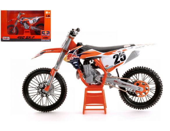 Maisto MI32227 KTM 450 SX-F N.25 MARVIN MUSQUIN RED 1:6 Modellino