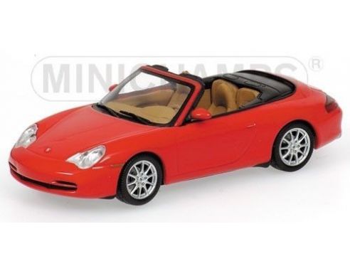 Minichamps PM400061034 PORSCHE 911 CABRIO 2001 RED 1:43 Modellino