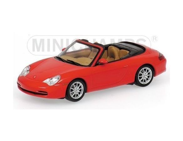Minichamps PM400061034 PORSCHE 911 CABRIO 2001 RED 1:43 Modellino