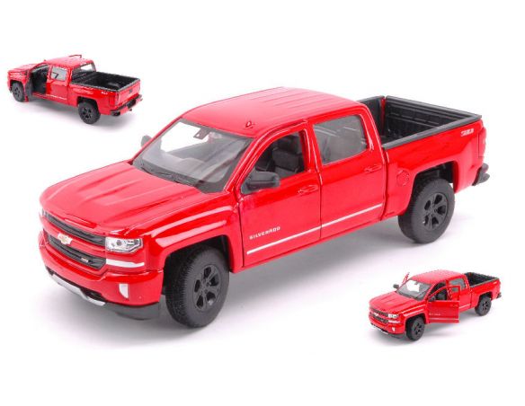 Welly WE24083R CHEVROLET SILVERADO RED 1:24-27 Modellino