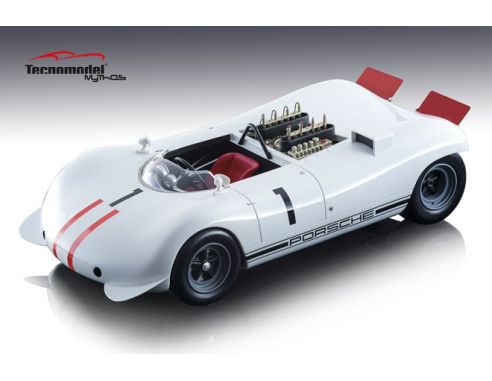 Tecnomodel TMD1884B PORSCHE 909 BERGSPYDER N.1 WINNER MONT VENTOUX 1968 GERHARD MITTER 1:18 Modellino