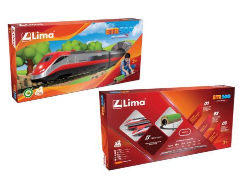 Heller HL1501 TRENO FRECCIAROSSA ETR 500 A BATTERIA C/LUCI cm 185x101 SCALA HO 1:87 Modellino