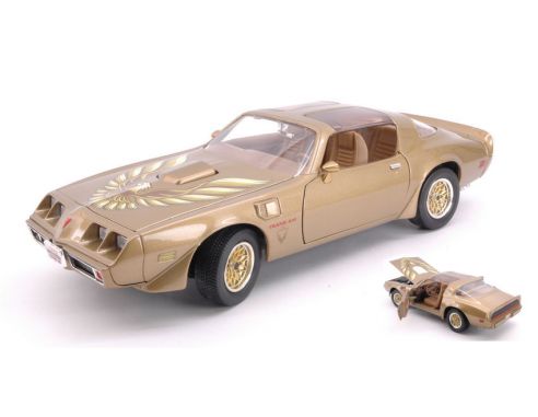Hot Wheels LDC92378GD PONTIAC FIREBIRD TRANS AM 1979 GOLD 1:18 Modellino