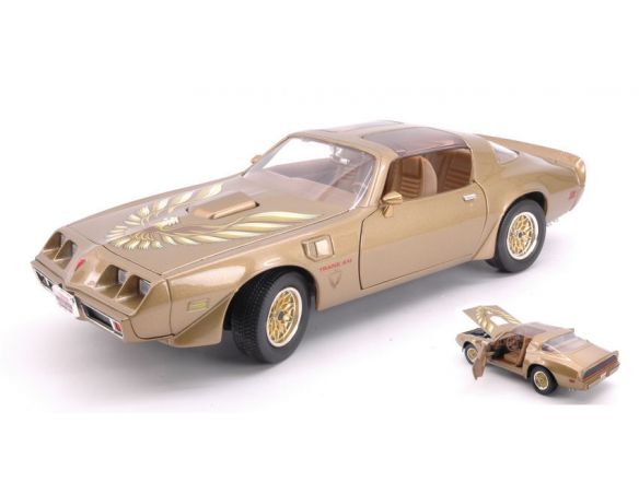 Hot Wheels LDC92378GD PONTIAC FIREBIRD TRANS AM 1979 GOLD 1:18 Modellino