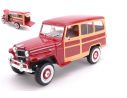 LUCKY DIE CAST LDC92858BUR WILLYS JEEP BURGUNDY 1:18 Modellino