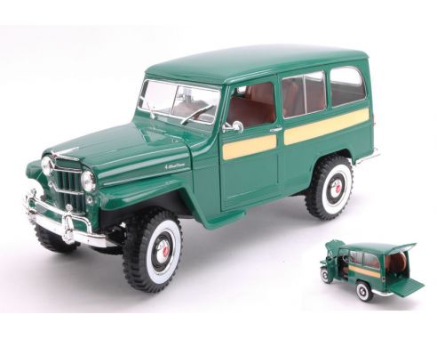 LUCKY DIE CAST LDC92858GN WILLYS JEEP GREEN 1:18 Modellino