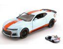 Motormax MTM79656 CHEVY CAMARO XL1 2017 GULF LIGHT BLUE/ORANGE 1:24 Modellino