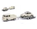 Schuco SH3742 VW T1 B + TRAILER + BEETLE 1:43 Modellino