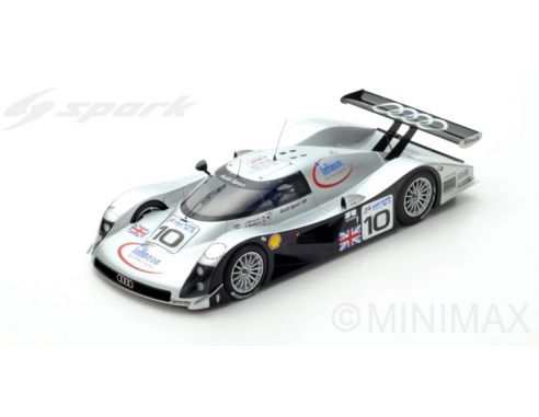 Spark Model S18340 AUDI R8C N.10 DNF LM 1999 A.WALLACE-J.WEAVER-P.McCARTHY 1:18 Modellino