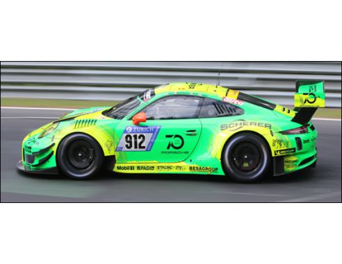 Spark Model S18SG027 PORSCHE 911 GT3 R N.912 WINNER 24 H NURBURGRING 2018 LIETZ-PILET-TANDY-M Modellino