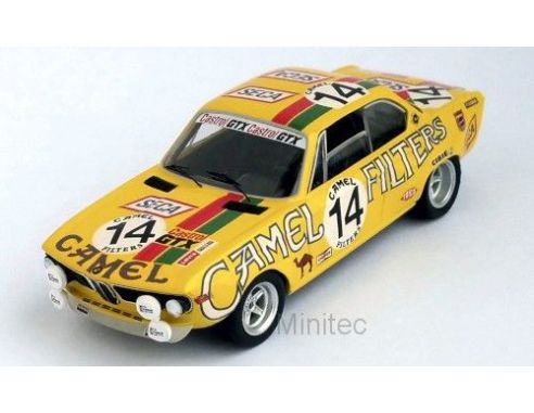 Trofeu TFRRBE01 BMW 2800 CS N.14 CAMEL 24h SPA 1972 TOUSSAINT-HAXHE 1:43 Modellino