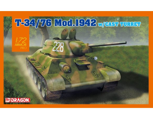 Dragon D7601 T34/76 MOD.1942 CAST TURRET KIT 1:72 Modellino