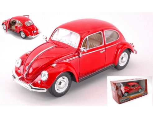 KINSMART KT7002WR VW CLASSIC BEETLE 1967 RED 1:24 Modellino
