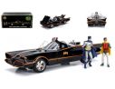 JADA TOYS JADA98625 BATMOBILE 1966 WITH BATMAN & ROBIN FIGURE 1:18 Modellino