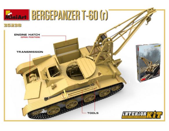 Miniart MIN35238 BERGEPANZER T-60 (R) INTERIOR KIT 1:35 Modellino