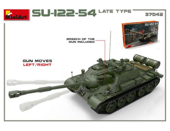 Miniart MIN37042 SU-122-54 LATE TYPE KIT 1:35 Modellino