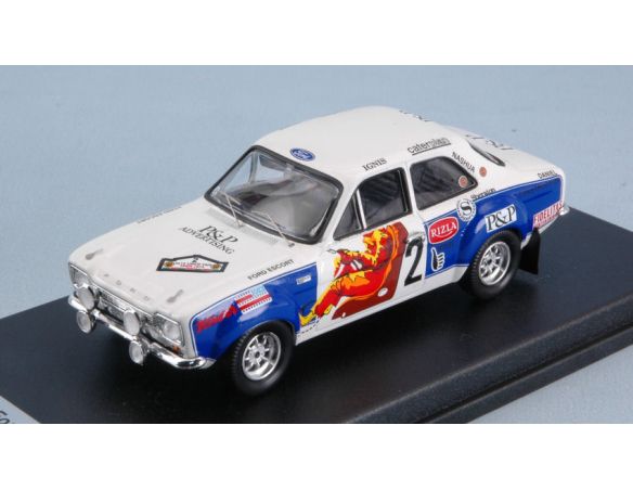 Trofeu TFRRBE02 FORD ESCORT MK2 RS 1600 N.2 1st YPRES 1974 G.STAEPELAERE-JIMMY 1:43 Modellino
