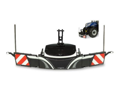 Universal Hobbies UH5372 PARAURTI DI SICUREZZA TRACTOR BUMPER SAFETYWEIGHT BLACK COLOR 1:32 Modellino