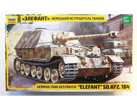 Zvezda Z3659 ELEFANT SD.KFZ.184 KIT 1:35 Modellino