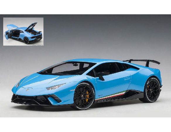 Auto Art / Gateway AA79153 LAMBORGHINI HURACAN PERFORMANTE 2017 BLUE 1:18 Modellino