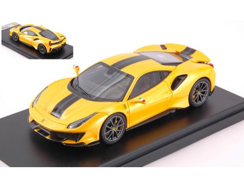 Looksmart LS488C FERRARI 488 PISTA 2018 GIALLO TRISTRATO 1:43 Modellino