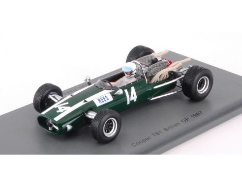 Spark Model S5294 COOPER T81 A.REES 1967 N.14 9th BRITISH GP 1:43 Modellino