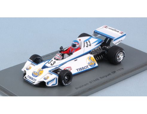 Spark Model S7101 BRABHAM BT44B P.NEVE 1976 N.33 DNF BELGIUM GP 1:43 Modellino