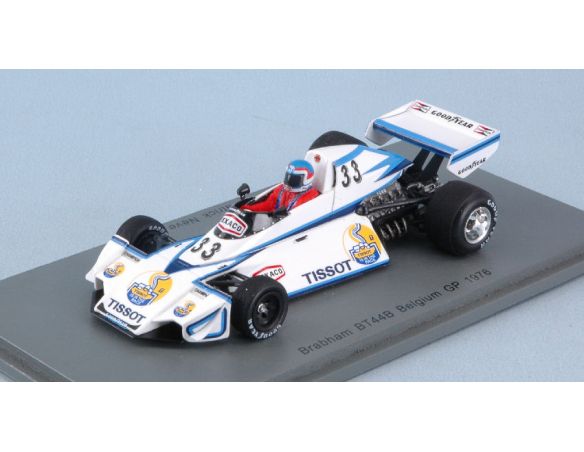 Spark Model S7101 BRABHAM BT44B P.NEVE 1976 N.33 DNF BELGIUM GP 1:43 Modellino